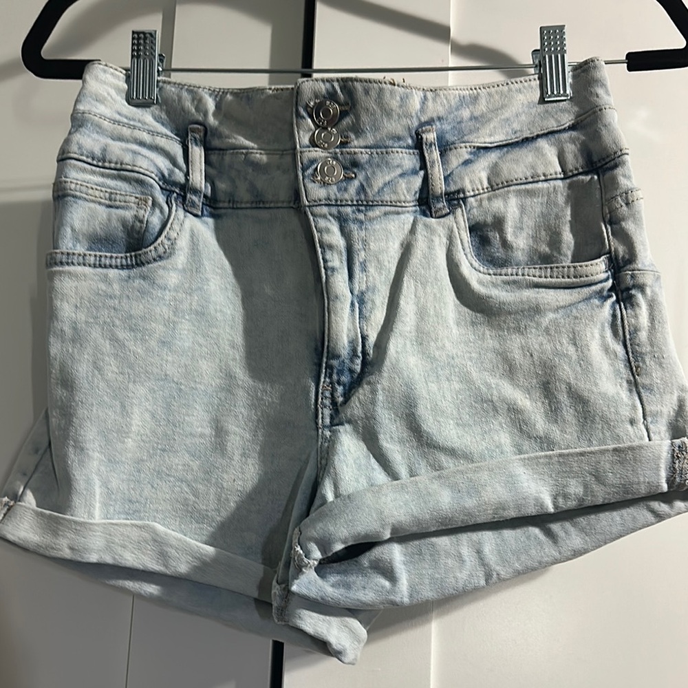 Light Blue Denim Women's Shorts
